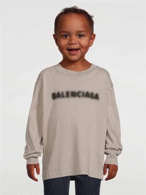 BALENCIAGA Kids Blurry Long-Sleeve T-Shirt | Holt Renfrew Canada