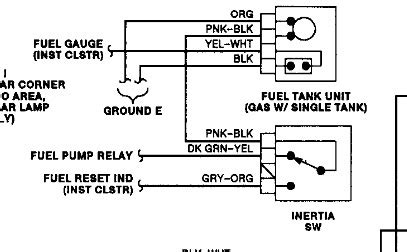 Fuel Pump Wiring Diagrams Where Is The Ground Wire Located At