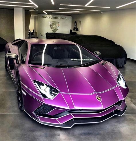 Lamborghini Aventador S Painted In Nero And Wrapped In Satin Purple