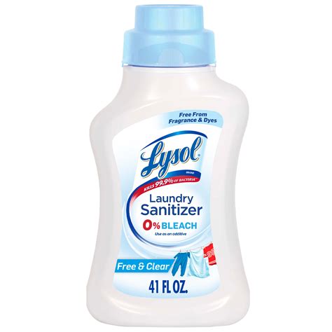 Suitable for sports, athletic, active wear, sweaty workout, gym clothes and safe for use on all types of fabrics. Lysol Laundry Sanitizer, Free & Clear, 41 Oz, Eliminates ...