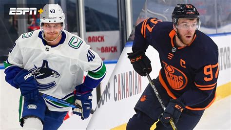 Edmonton oilers' kailer yamamoto (56) is stopped by vancouver canucks goalie braden holtby (49) during first period nhl action in edmonton on wednesday, january 13, 2021. Vancouver Canucks vs. Edmonton Oilers | Watch ESPN