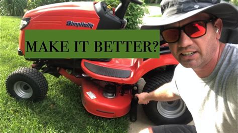 Increase Simplicity Mower Deck Articulation Youtube