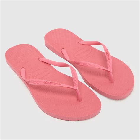 Womens Pink Havaianas Slim Sandals Schuh