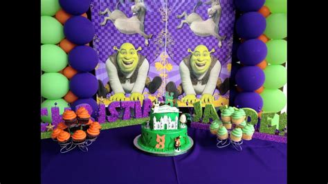 Shrek party supplies puss in boots and donkey balloon bundle for 4th. Shrek Theme Party Decor. DreamARK Events * www ...