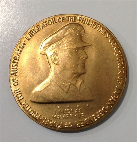 1962 Douglas Macarthur Bronze Us Mint Medal Obverse ミリタリー