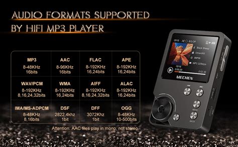 Mp3 Player Mechen Lossless Dsd High Resolution Portable Digital Audio