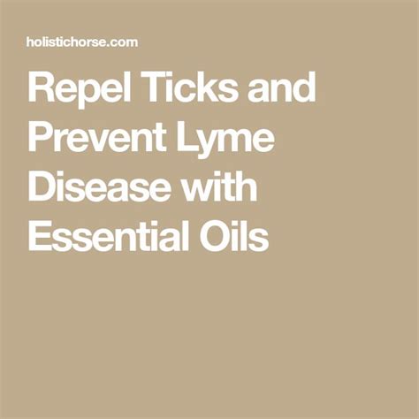 Repel Ticks And Prevent Lyme Disease With Essential Oils Lyme Disease