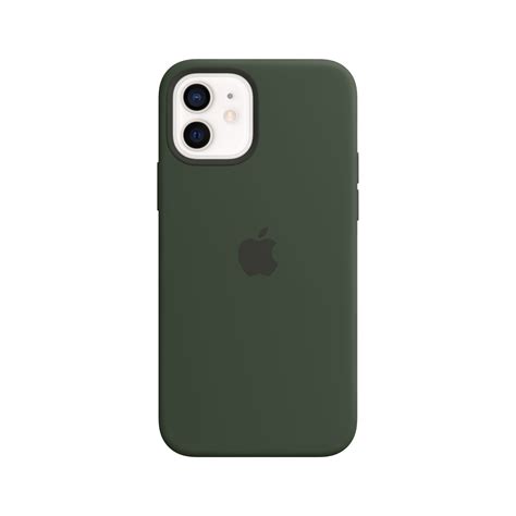 Apple Iphone 12 12 Pro Silicone Case With Magsafe Cypress Green
