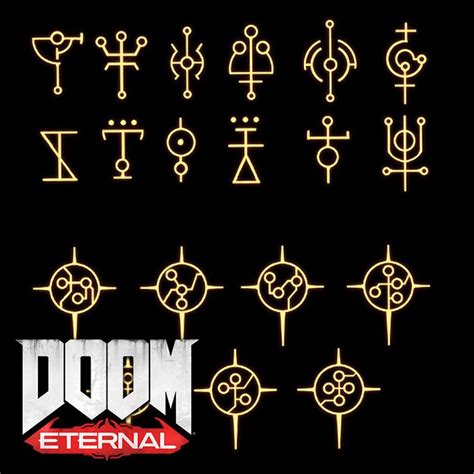 Doom Eternal Maykr Runes And Writings Emerson Tung On Artstation At