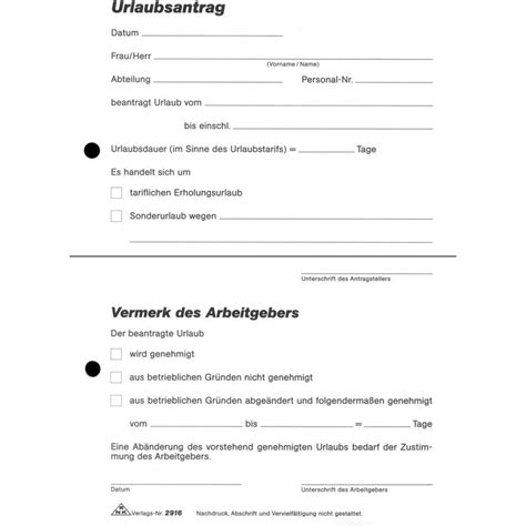 Urlaubsbescheinigung arbeitgeber vordruck ihk : RNK Verlag Vordruck "Urlaubsantrag", Block, SD, DIN A5 ...