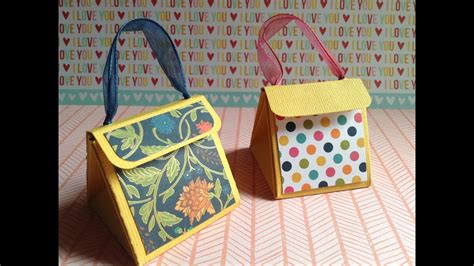 Cómo Hacer Una Bolsa Para Regalohow To Make T Purse Scrapbook Youtube