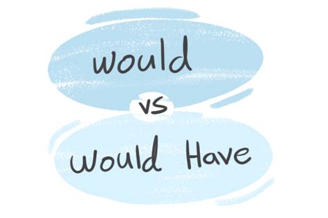 Would Vs Would Have In The English Grammar Langeek