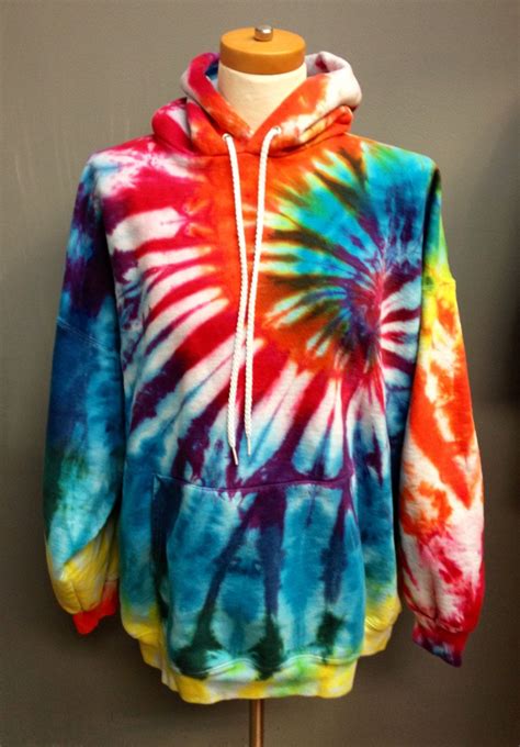 Tie dye sweatshirt blue acid wash crewneck sweatshirt dip | etsy. Tiedye Hoodie Hippie Hoodie Men's Clothing by 2dye4designs ...