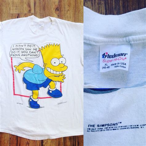 1990 Bart Tee I Didnt Do It Rthesimpsons