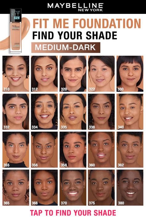 Maybelline Foundation Shade Guide Find Your Perfect Fit Using Our