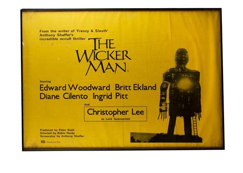 The Wicker Man 1973 Uk Quad Poster A First Release Quad For The Cult