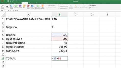 Snel En Eenvoudig Een Som Maken In Excel Vi