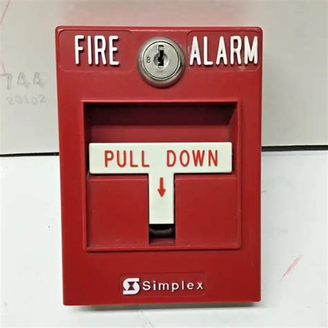 Vintage Simplex Fire Alarm Pull Station Eur 2625 Picclick Fr