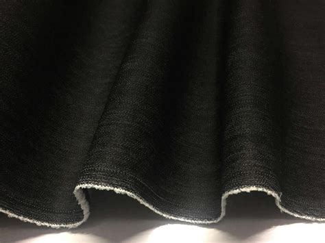 75oz Denim Fabric Classic Black Denim 140cm Or 55 Wide Stretch