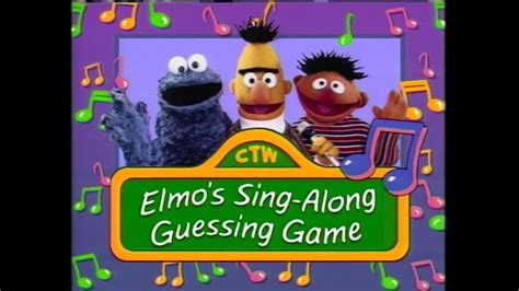 Sesame Songs Home Video Elmo S Sing Along Guessing Game 50fps YouTube