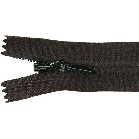 Unique Invisible Zipper 22 Black