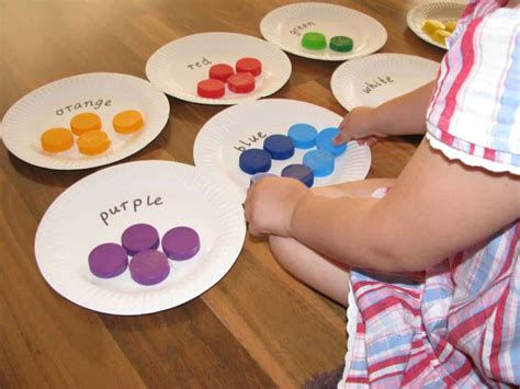 Sorting Colours With Bottle Tops Learning 4 Kids