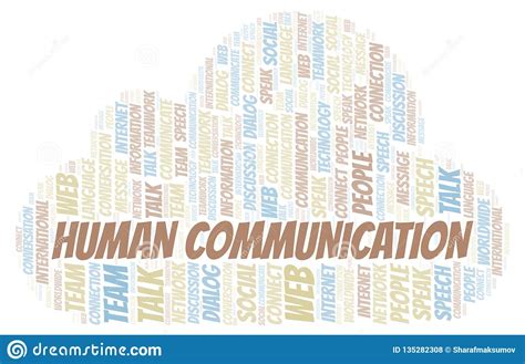 Human Communication Word Cloud Stock Illustration Illustration Of