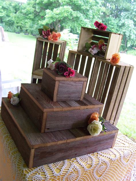 Mar 18, 2016 · about jill. Cupcake stand crates BUNDLE rustic wedding decorations