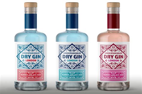 Vintage Gin Label Packaging Layout Graphic By Roverto Castillo