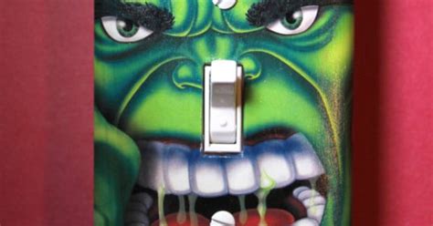 The Incredible Hulk Light Switch Plate Cover By Comicrecycled 799