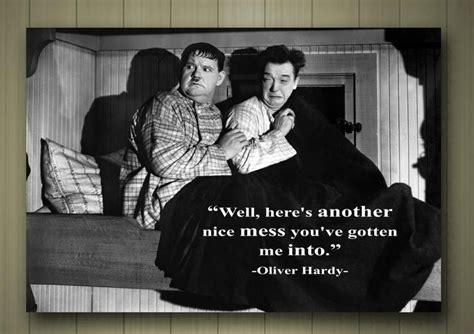 Laurel And Hardy Quote Framed Canvas Poster Fine And Mess Size A0 A1 A2 A3 A4 Ebay Canvas