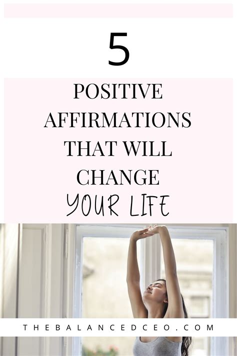 Positive Affirmations That Will Change Your Life In Positive