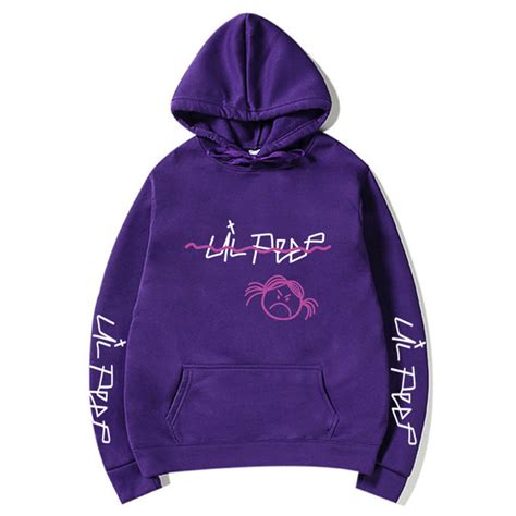 Lil Peep Sad Face Pullover Hoodies Multiple Colors Fitking