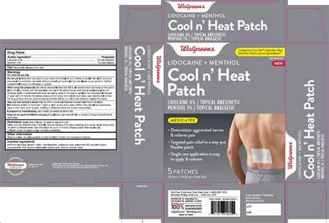 Dailymed Cold And Heat Lidocaine Patch Plus Menthol Lidocaine