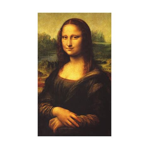 Mona Lisa Canvas Print Zazzle