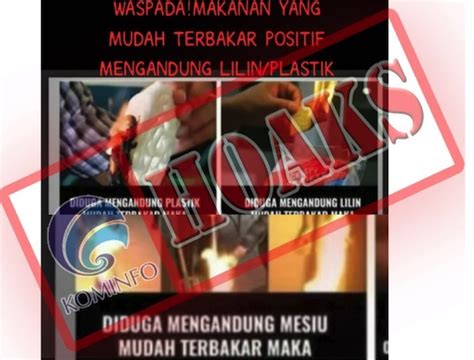 Jenis bahaya flammable dibagi menjadi tiga yaitu flammable, highly. HOAKS Makanan yang Mudah Terbakar Positif Mengandung ...