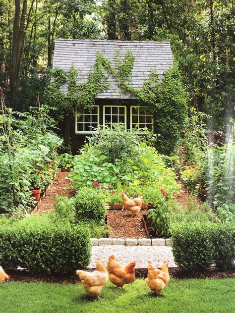 perfect vegetable garden and with a chicken coop from southern living june 2014 backyard