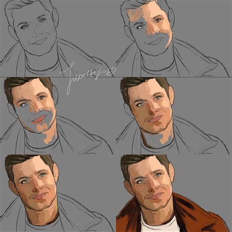 My Digital Drawing Of Dean Winchester Dean Winchester Supernatural