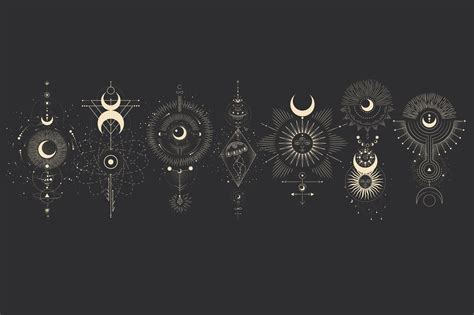 Space Symbols Set Illustrations ~ Creative Market