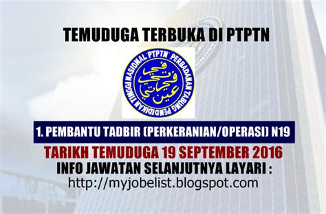 Artikel pada kali ini, saya nak berikan sedikit panduan bagaimana untuk anda membuat permohonan pinjaman ptptn untuk pembiayaan ke universiti. Temuduga Terbuka di Perbadanan Tabung Pendidikan Tinggi ...