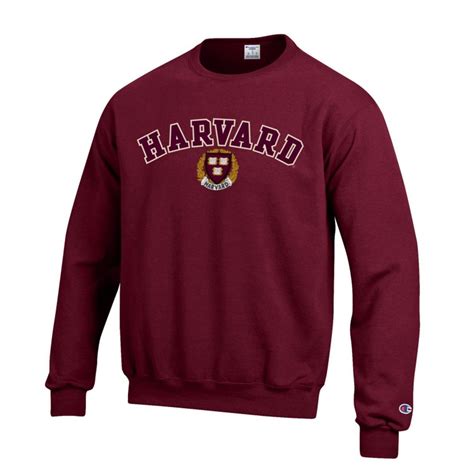 Harvard Champion Applique Crew Neck Sweatshirt Harvard The Coop