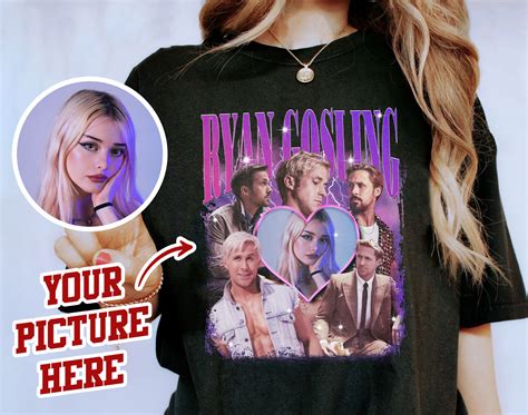 Ryan Gosling Custom Photo Shirt Ryan Gosling Fan Tees Vintage