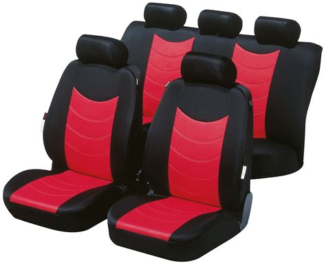 Auto Sitzbezug Schonbezug Sitzbezüge Schonbezüge Universal Pkw Set Felicias Rot Ebay
