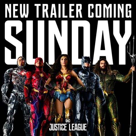 New Justice League Promotional Image For Sundays Trailer Release Dc