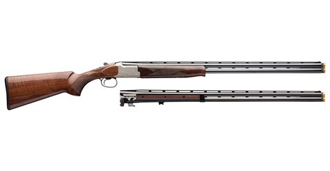 Browning Citori Cxs White Gauge Over Under Combo Shotgun With American Walnut Stock