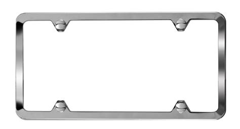 Stainless Steel Slimline License Plate Frame Camisasca Automotive