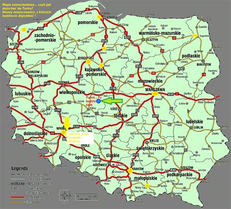 Samochodowa Mapa Polski Targeo Mapa My XXX Hot Girl