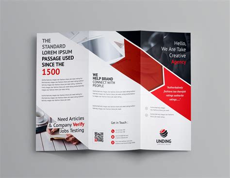 trifold brochure free template