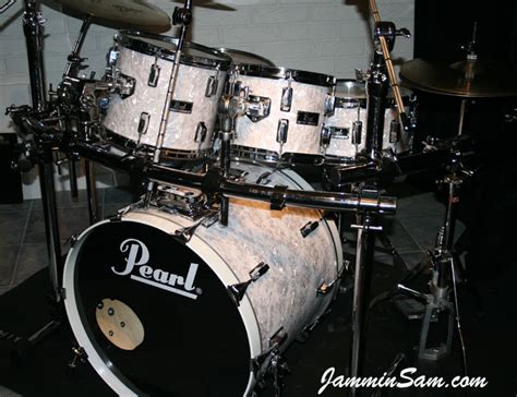 Vintage White Pearl Original On Drums Jammin Sam