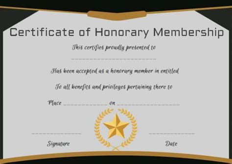 What is an honorary doctorate. Free Honorary Life Membership Certificate Template | Certificate templates, Certificate ...
